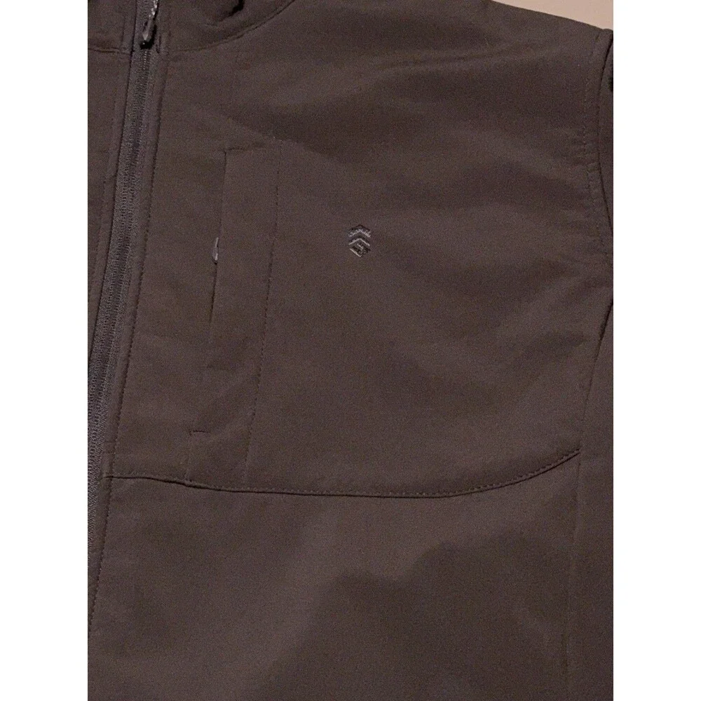 Free Country Men’s Full Zip Fleece Jacket w/ Zip Pockets Black L